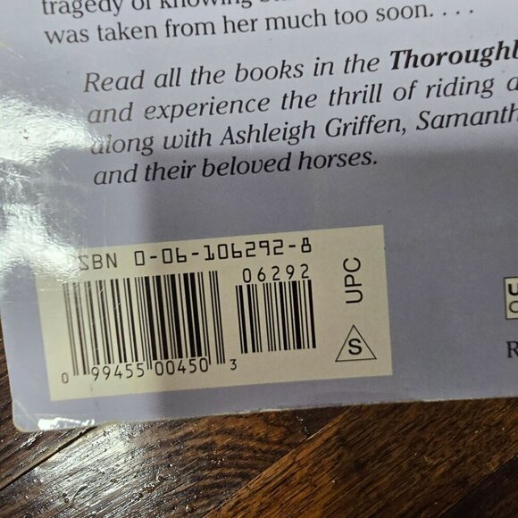 Vintage 90s 1995 Thoroughbred Super Edition Ashleigh's Dream by Joanna Campbell - Picture 7 of 10